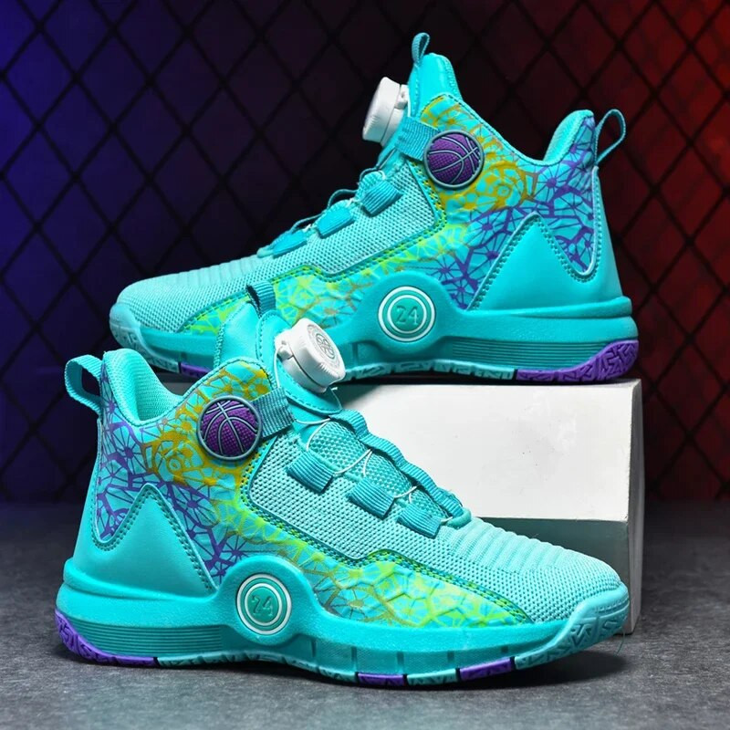 Детски баскетболни обувки нови детски обувки против хлъзгане дишащи спортни обувки за момчета на открито спортни маратонки за момичета