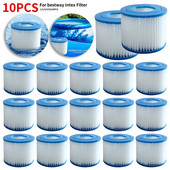 1-10 bucăți filtru de înlocuire pentru piscină, potrivit pentru cartuș de filtru Bestway Flowclear dimensiune VI Lay-Z-Spa - Miami Vegas Palm Springs