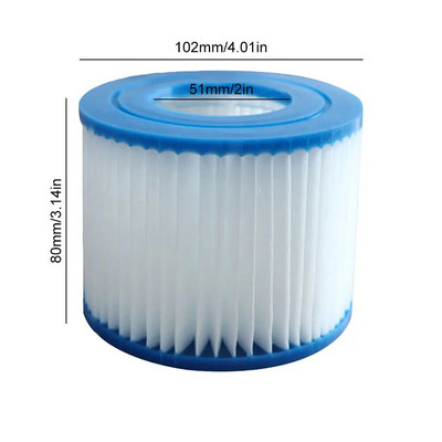 1-10 bucăți filtru de înlocuire pentru piscină, potrivit pentru cartuș de filtru Bestway Flowclear dimensiune VI Lay-Z-Spa - Miami Vegas Palm Springs