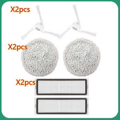 Perie principală pentru mop, perie laterală, filtru, piese de curățare a mopului pentru Xiaomi STYTJ06ZHM Accesorii pentru aspiratorul robot cu autocurățare Mijia Pro