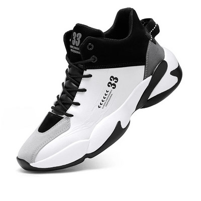 Pantofi de baschet înalți pentru bărbați de marcă, cu talpă groasă, pantofi sport anti-alunecare, la modă, pentru tineret, pantofi atletic confortabili, Tenis Para Hombre