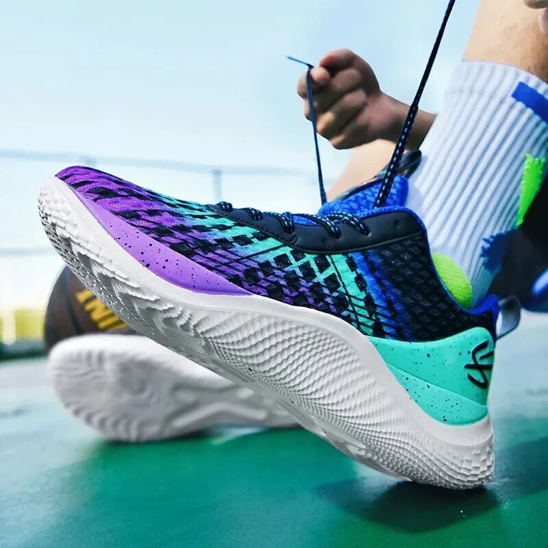 Pantofi de baschet pentru bărbați, pantofi de toamnă, care absorb șocuri, rezistenți la uzură, la modă, pantofi sport pentru toate meciurile, în aer liber, baschet de luptă reală pentru tineret