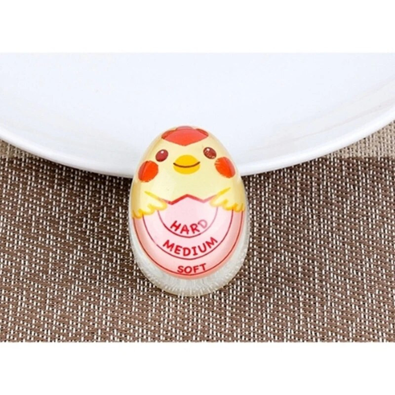 Animacinis filmas Minkštas kietai virtų kiaušinių laikmatis Kiaušinių spalvos keitimo indikatorius Kiaušinių temperatūros stebėtojas Dervos virimo kiaušinių termometras