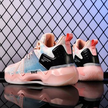 TopFight 2023 Нови баскетболни обувки Дамски розови дишащи ежедневни спортни обувки Баскетболни тренировъчни обувки на открито Детски маратонки