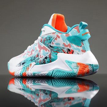 Мъжки баскетболни обувки Момчета Дишащи леки неплъзгащи се спортни обувки Спортни маратонки Дамски баскетболни обувки