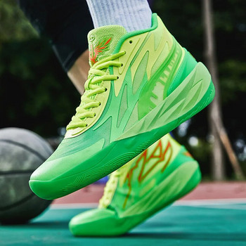 Висококачествени унисекс баскетболни обувки Удобни нехлъзгащи се маратонки Дамски професионални антишокови баскетболни обувки Мъжки