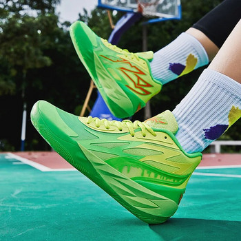 Висококачествени унисекс баскетболни обувки Удобни нехлъзгащи се маратонки Дамски професионални антишокови баскетболни обувки Мъжки