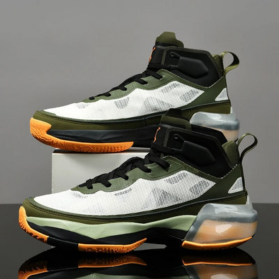 Pantofi sport super cool în aer liber, bărbați, pantofi de baschet anti-alunecare, cizme de baschet înalte pentru băiat, pantofi de gimnastică purtabili pentru bărbați