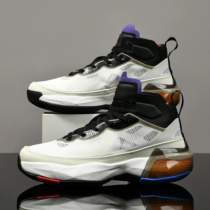 Pantofi sport super cool în aer liber, bărbați, pantofi de baschet anti-alunecare, cizme de baschet înalte pentru băiat, pantofi de gimnastică purtabili pentru bărbați