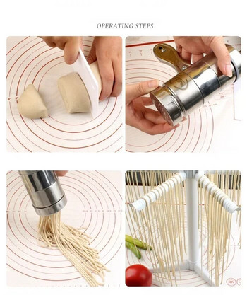 Кухненски аксесоари Сгъваема поставка за сушене на паста Стойка за сушилня за спагети Държач за сушене на юфка Висяща поставка Инструменти за готвене на паста