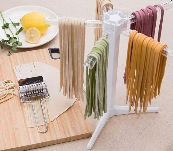 Virtuvės priedai Sulankstomas makaronų džiovinimo stovas Spagečių džiovintuvo stovas Makaronų džiovinimo laikiklis Pakabinamas stovas Makaronų gaminimo įrankiai