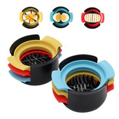 Rezač za jaja 3 u 1. Modni kalup za rezanje jaja od nehrđajućeg čelika, višenamjenski kuhinjski pribor Kuhinjski pribor za rezanje šunke