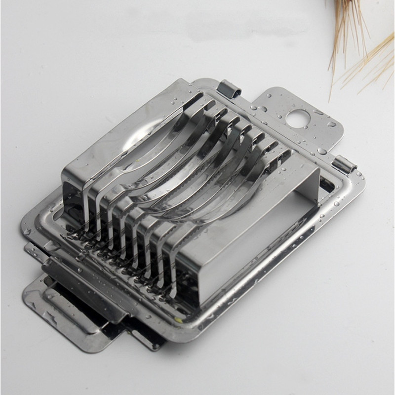 Rezač za jaja Od nehrđajućeg čelika Rezač za kuhana jaja Višenamjenski kuhinjski rezač za jaja Kalup Rezač za voće Sekcija Sjeckalica Kuhinjski gadget