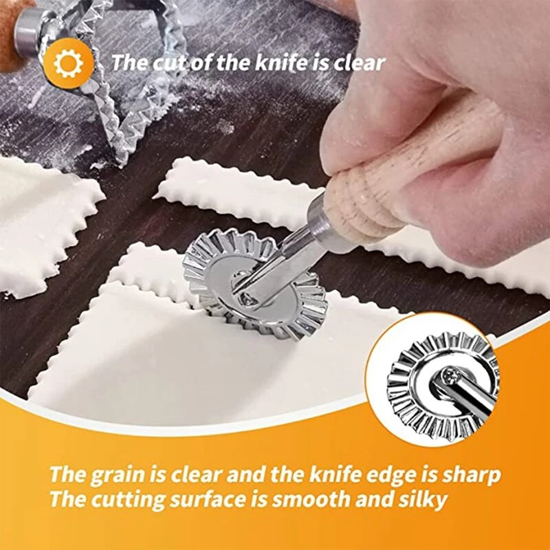 1 бр. Странично релефна релефна форма за кнедли Релефна форма за бисквити Машина за ръчно рязане на тестени изделия Печене на сладкиши Декорация Форма за бисквитки Ролкови колела Инструменти