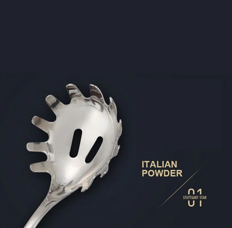 1 vnt makaronų šaukštas Vermišelių šaukštas milteliai Lo mein Lo mein šaukštas letena ilga rankena nerūdijančio plieno spagečių šaukštas