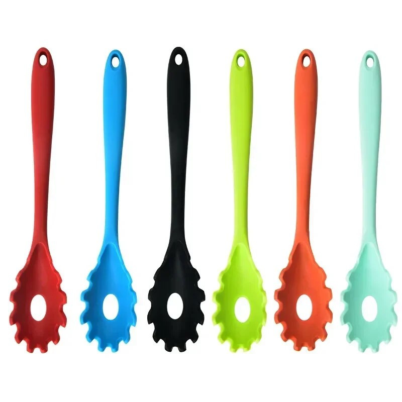 1vnt Silikoninis makaronų makaronų šaukštelis makaronų kaušelis makaronų spagečių šakutės kaušelis Nailono kanalizacijos koštuvas virtuvės įtaisas