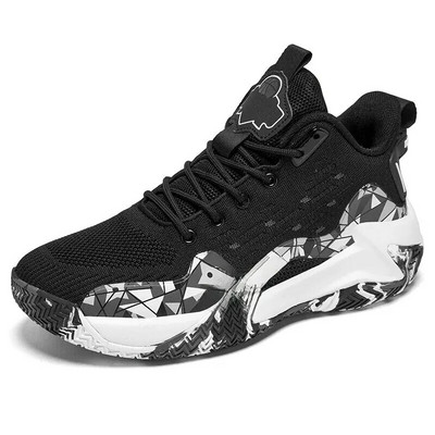 Bărbați Pantofi de baschet din plasă de camuflaj Pantofi de antrenament de vârf Tineret Studenți Primăvara Toamnă Sportiv La modă