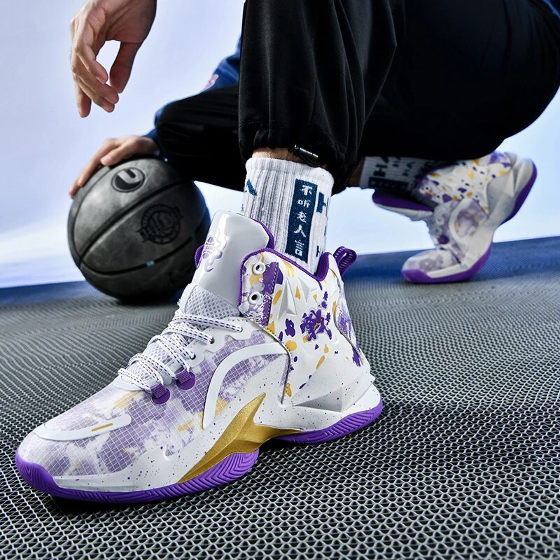 ALIUPS 35-45 Мъже Момчета Баскетболни обувки Дамски дишащи неплъзгащи се спортни обувки Спортни маратонки Момичета