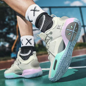 TopFight 2024 Cotton Candy férfi kosárlabdacipő Air Shock Outdoor edzőcipő Könnyű tornacipő 36-45 méret Lélegző könnyű csizma
