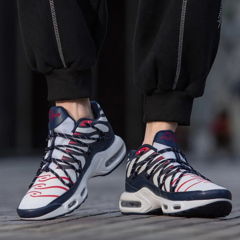 Баскетболни обувки за мъже Маратонки с връзки Мъжки ретро баскетболни обувки Дишаща тенденция Мъжки маратонки Обувки за ходене