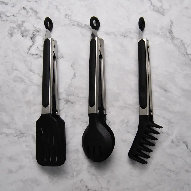 Virtuvinis spagečių spaustukas Lo Mein Clip Apsaugos nuo nuplikimo BBQ spaustukai Ant kepsnių keptų daržovių klipas kepsnys duona salotos keptas maisto klipas Keuken