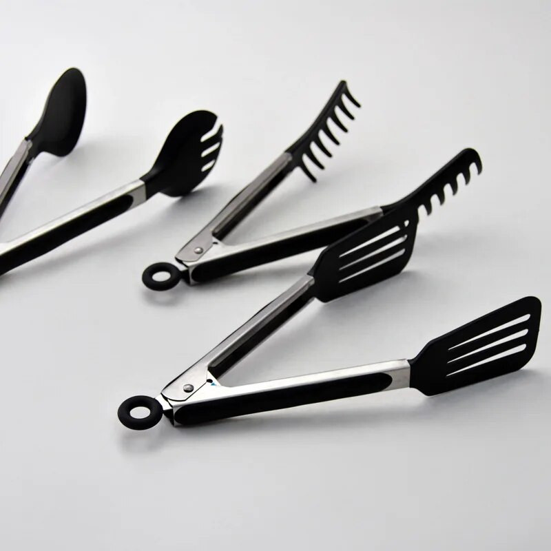 Virtuvinis spagečių spaustukas Lo Mein Clip Apsaugos nuo nuplikimo BBQ spaustukai Ant kepsnių keptų daržovių klipas kepsnys duona salotos keptas maisto klipas Keuken