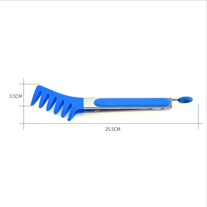 Maisto klasės silikoninės makaronų žnyplės Neslystančios maisto žnyplės makaronams Virtuvės įrankiai Salotos duonos spaustukai BBQ įrankiai Spagečių žnyplės