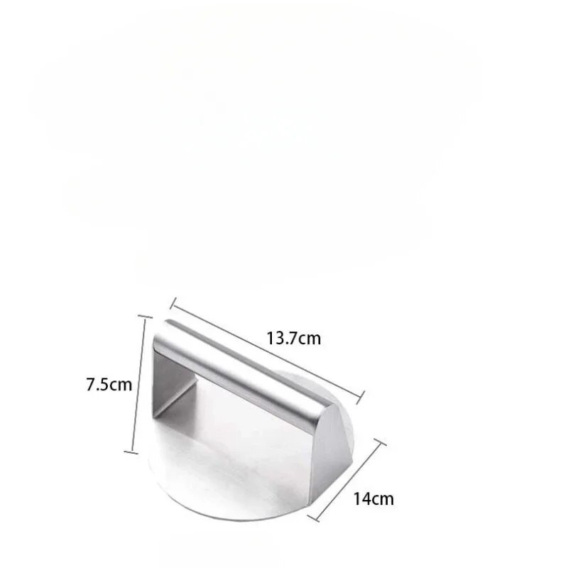 Presă pentru hamburgeri, din oțel inoxidabil 304, antiaderentă, pentru carne, grătar de vită, pentru burgeri