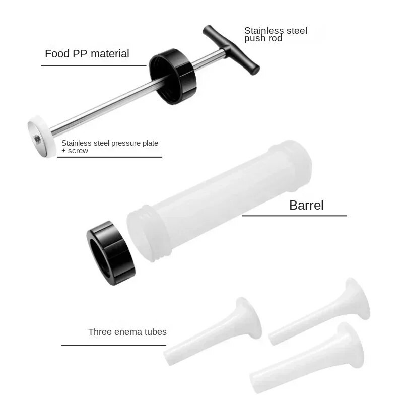 Mașină de umplere manuală pentru cârnați Umplere pentru umplutură de carne Salam pentru a face mașină pentru cârnați Unelte pentru cârnați de casă Accesorii de bucătărie