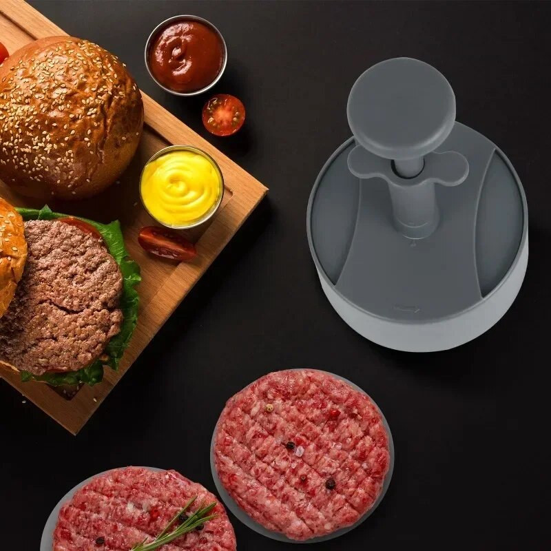 Pisol Hamburger Press Mașină pentru burgeri pentru burgeri umplute Matriță pentru legume cu carne de vită Perfectă pentru burgeri pentru gătit la grătar