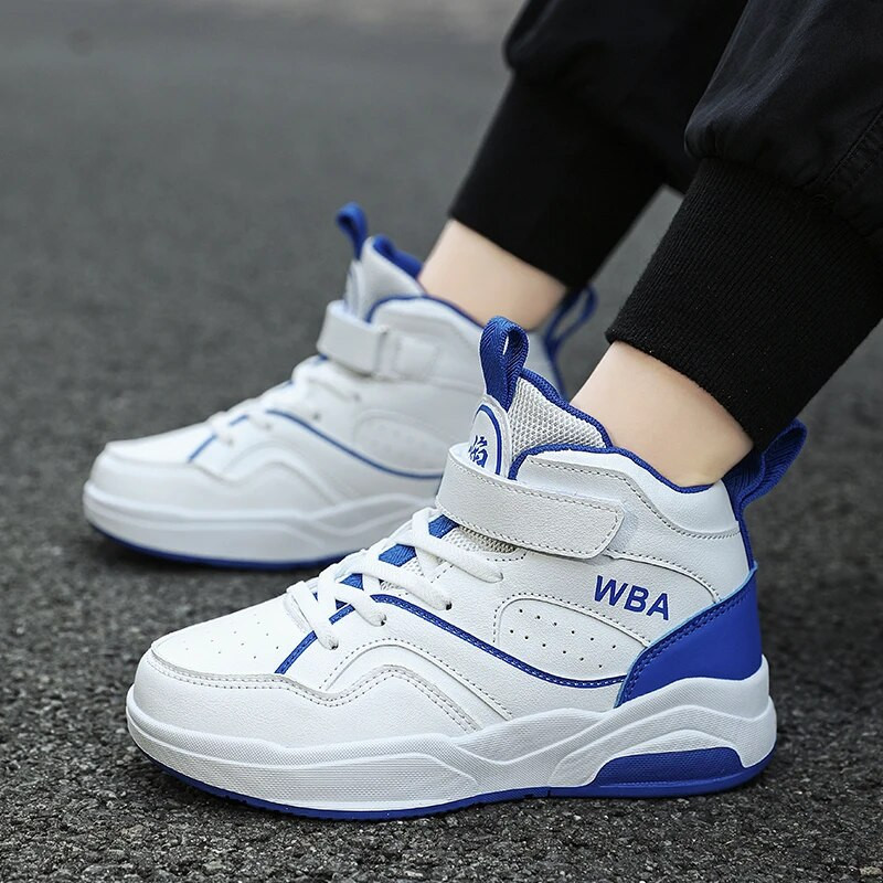 Маркови детски неплъзгащи се водоустойчиви баскетболни маратонки Маратонки за момчета Детски устойчиви на износване дишащи ежедневни спортни обувки за тенис