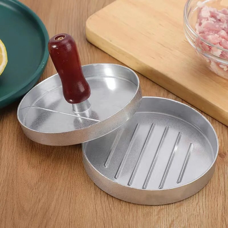 12CM Hamburger Maker Presă Tocat Friptură Smasher Carne Mucegai Cotlet Crochete Bucătărie Instrument de gătit Accesorii pentru Hamburgueria
