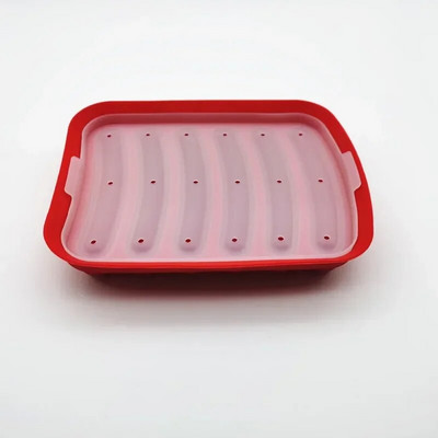 Mașină de fabricat cârnați din silicon Mold Handmade Hamburger Hot Dog Tavă de preparare Accesorii de bucătărie reutilizabile Gadget Matrite de copt cu capac