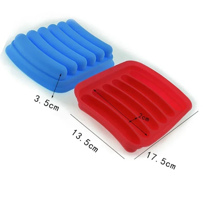 Mașină de fabricat cârnați din silicon Mold Handmade Hamburger Hot Dog Tavă de preparare Accesorii de bucătărie reutilizabile Gadget Matrite de copt cu capac