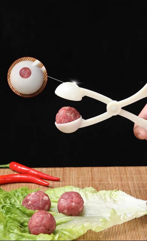 Aparatură pentru chifteluță Clip bile de pește bile de orez pentru fabricarea formei de matrițe unelte accesorii de bucătărie din plastic ABS ustensile pentru carne