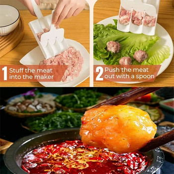 Συσκευή παρασκευής μπάλας κρέατος Μαγείρεμα σπιτικό εργαλείο φόρμα στρογγυλό ψάρι Beaf Rice ball Συσκευή παρασκευής μπάρμπεκιου Hot Pot Bean Curd Gadgets κουζίνας