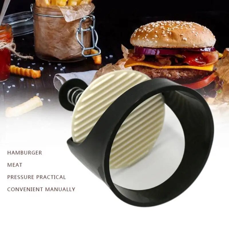 Burger Maker rotund Economisește timp Calitate înaltă Ușor de utilizat Burger Maker convenabil de casă Presă manuală pentru burgeri Instrumente de bucătărie Trend