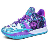 Pantofi de baschet profesioniști pentru bărbați de marcă Pantofi violet pentru băiat Pantofi de baschet pentru copii Pantofi de baschet pentru bărbați cu platformă tenis masculino