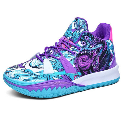 Pantofi de baschet profesioniști pentru bărbați de marcă Pantofi violet pentru băiat Pantofi de baschet pentru copii Pantofi de baschet pentru bărbați cu platformă tenis masculino