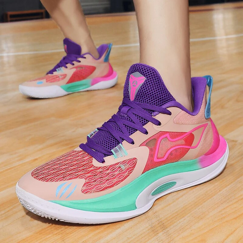 Pantofi de baschet de înaltă calitate pentru bărbați, femei, copii, pantofi de antrenament pentru baschet de interior, în aer liber, anti-alunecare, pantofi sport practici 36-45