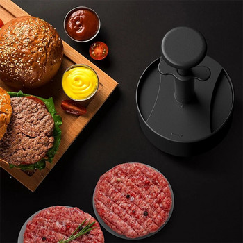 Преса за хамбургер Pisol Машина за приготвяне на банички за бургери за пълнени бургери Форма за уред за зеленчуци с говеждо месо Перфектна за бургери Готвене на банички Барбекю