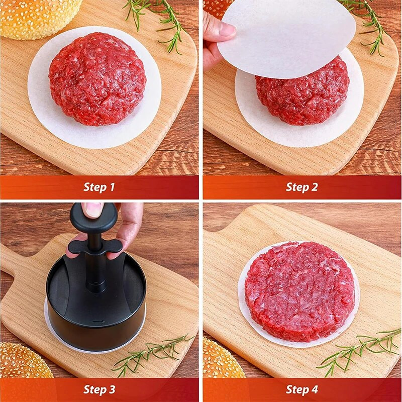 Pisol Hamburger Press Mașină pentru burgeri pentru burgeri umplute Matriță pentru legume cu carne de vită Perfectă pentru burgeri pentru gătit la grătar
