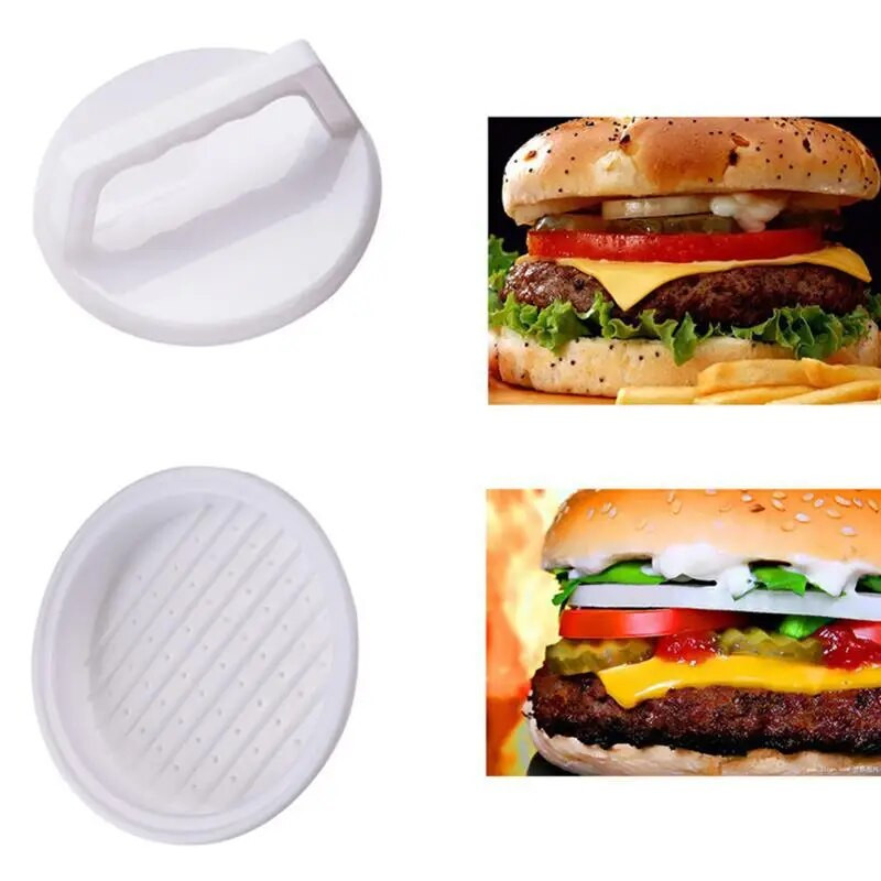 1 set okrugle preše za hamburger plastične preše za hranu, hamburger, meso, govedina, roštilj, preša za kolače, kalup kuhinjski alati