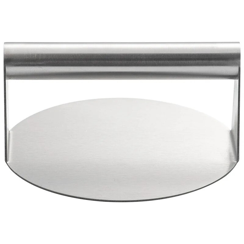 Presă pentru hamburgeri din oțel inoxidabil, rotund, pătrată manuală, profesională, rezistentă la căldură, burger Maker Accesorii de bucătărie Instrumente alimentare