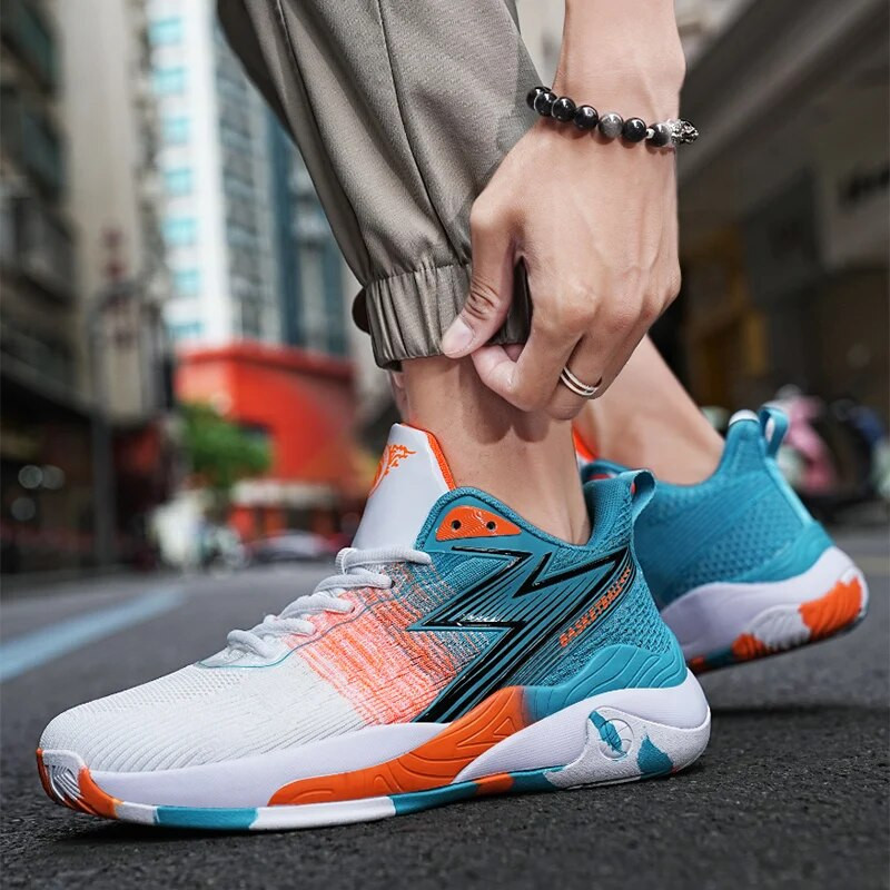 Pantofi de baschet pentru bărbați, pantofi sport respirabili în aer liber, pantofi de antrenament pentru bărbați, mărime mare 47 48, pantofi de designer pentru bărbați