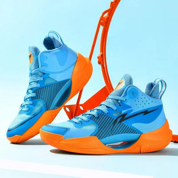 Марка Висококачествени мъжки баскетболни обувки Мъже Дами Унисекс Ежедневни спортни обувки Баскетболни тренировъчни обувки на открито Детски маратонки