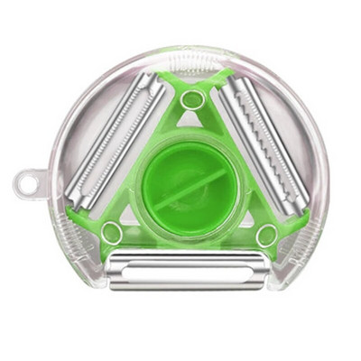 3 az 1-ben Magic Trio hámozó készlet Szeletelő Aprító Hámozó Julienne Cutter Multi Peel Blade Zesters Reszelő Konyhai szerszám tartozékok