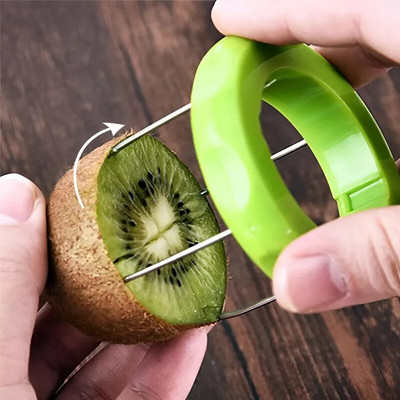 Creative Kiwi Cutter Knife Kitchen Fruit Slicer Peeler Scooper Αποσπώμενη Σαλάτα Εργαλεία Μαγειρέματος Λεμόνι Ακτινίδιο Peeling Kitchen Gadgets