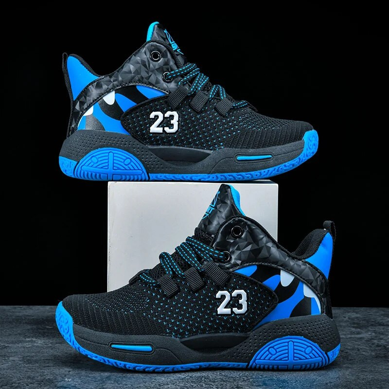 Pantofi de baschet pentru băiat, pantofi de baschet de înaltă calitate, pantofi de sport, confortabili, respirabili, anti-alunecare, pantofi de jogging casual