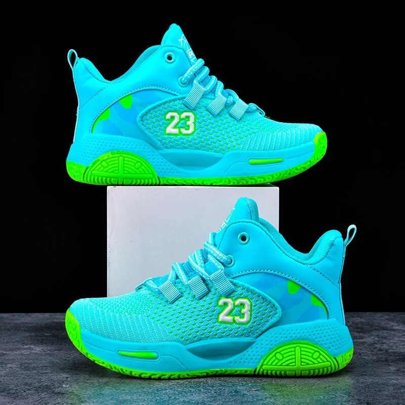 Pantofi de baschet pentru băiat, pantofi de baschet de înaltă calitate, pantofi de sport, confortabili, respirabili, anti-alunecare, pantofi de jogging casual